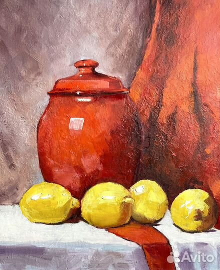 Картина с лимонами