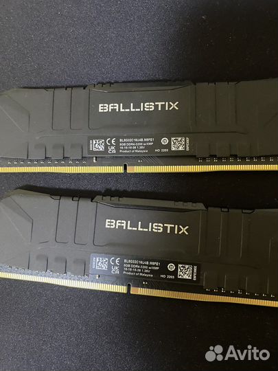 Оперативная память ddr4 crucial ballistix 2x8 16gb