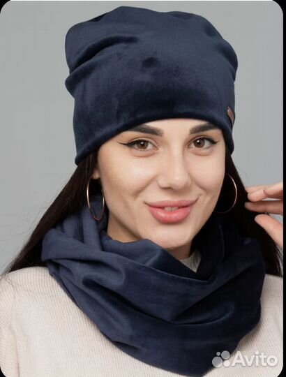 Новая шапка и снуд женские