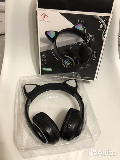 Беспроводные наушники Bluetooth с кошачими ушками