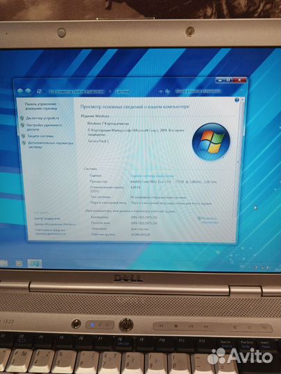Ноутбук Dell inspirion 1525