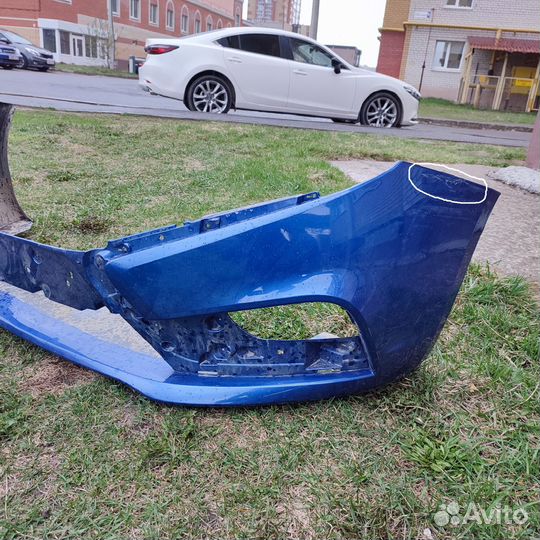 Бампер передний vesta синий (дайвинг)