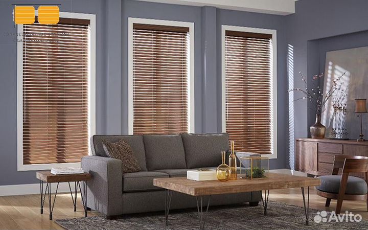 Деревянные жалюзи горизонтальные