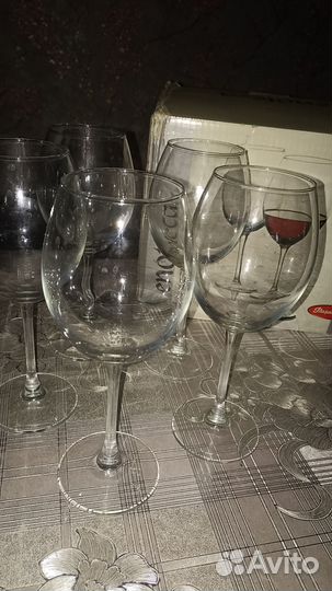 Бокалы, фужеры. Стекло. 5шт