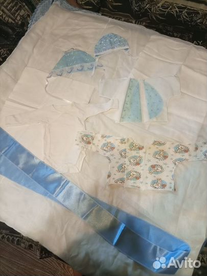 Одеяло на выписку для мальчика