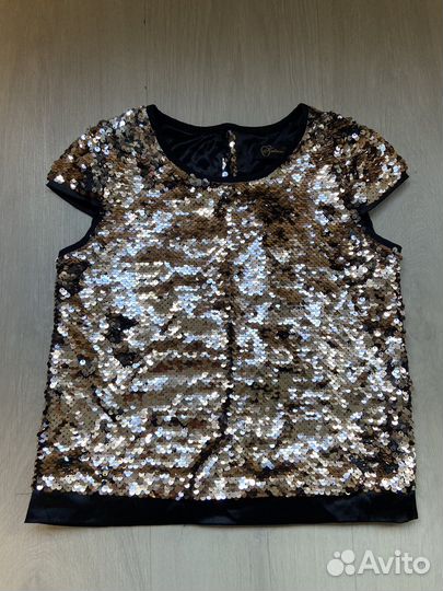 Юбка и топ с пайетками праздничные пышные