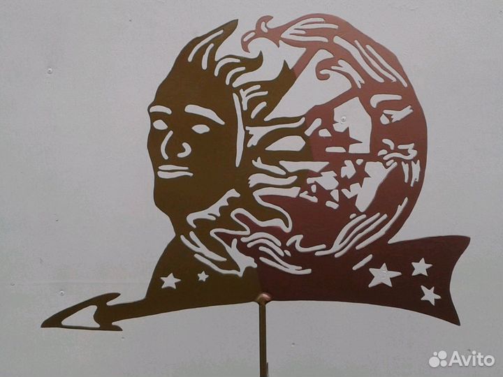 Флюгер.солнце и луна