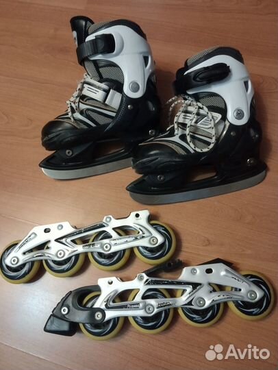 Роликовые коньки детские раздвижные