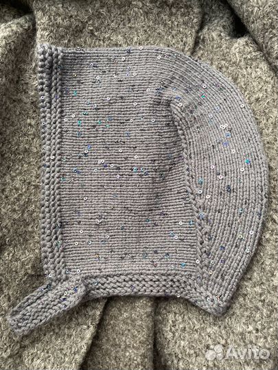 Шапка чепчик, шапка с ушками