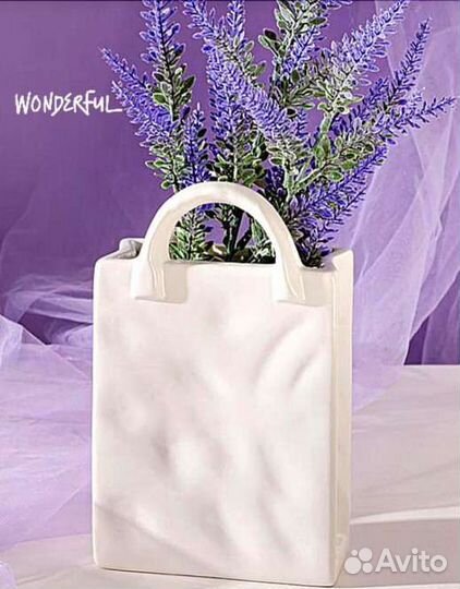 Ваза для цветов сумочка