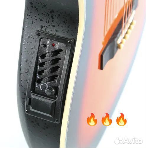 Отличная гитара Fabio W164E SB Электроакустическая