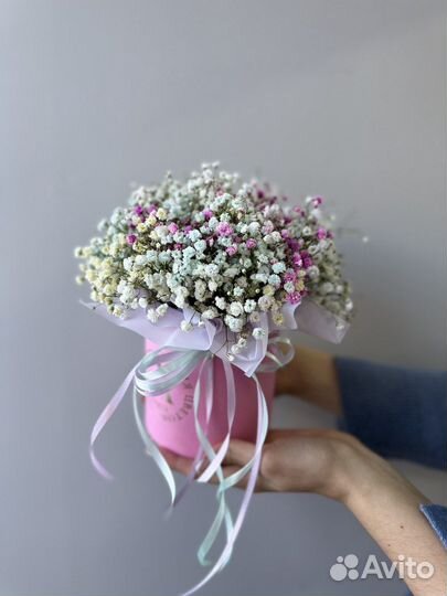 Коробка с гипсофилой