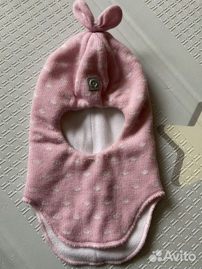 Шапка шлем для девочки 50 52