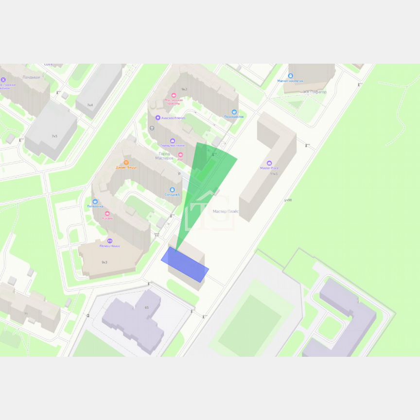 2-к. квартира, 56,1 м², 3/19 эт.