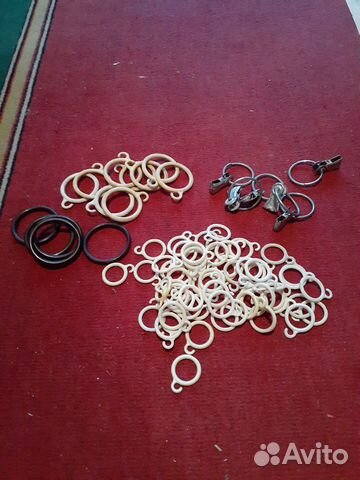 СССР кольца для карнизов,штор с крючками,прищепка
