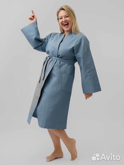 Халат банный вафельный Артикул 1446 - 1443