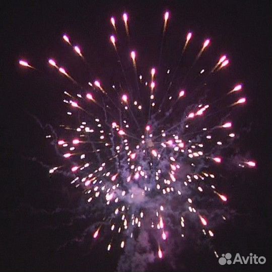 Фейерверк, салют Мистер Снеговик на 48 залпов