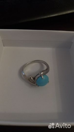 Кольцо с бирюзой