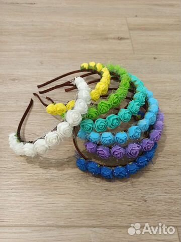 Ободок с цветами розы