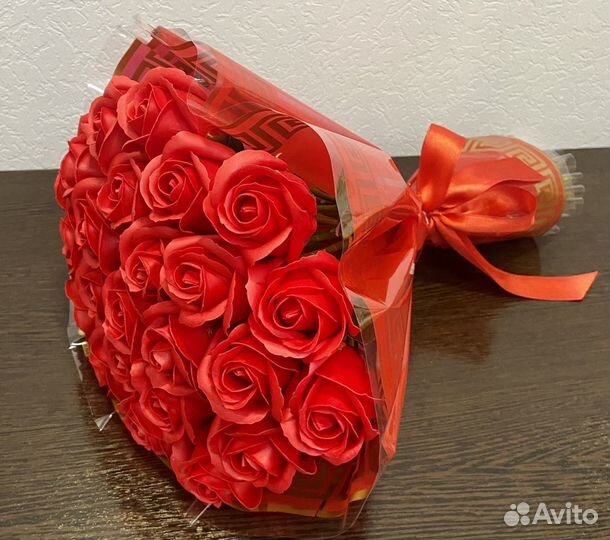 Букет из мыльных роз