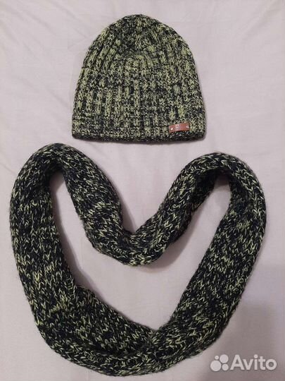 Комплект шапка и снуд женский