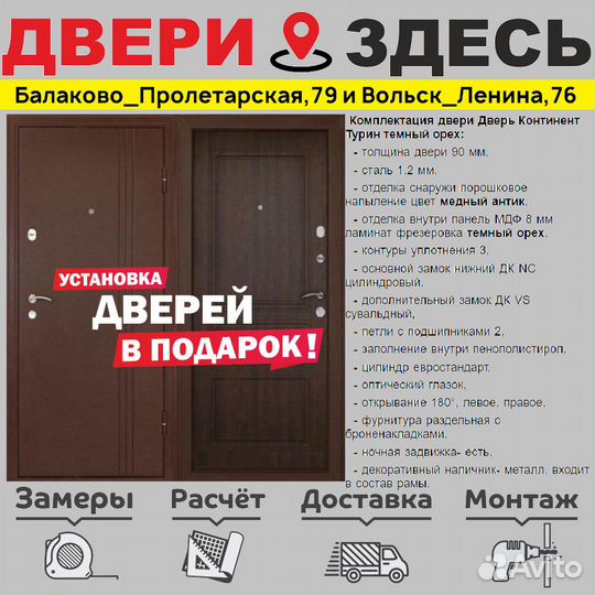 Входные двери в наличии с установкой