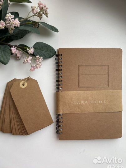 Блокнот, бирки Zara Home