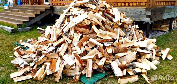 Дрова в укладку любого объема Березовые в Выборге