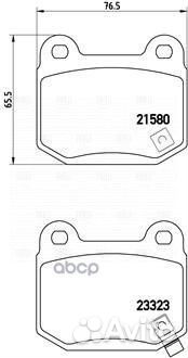 Колодки тормозные mitsubishi lancer 96/nissan