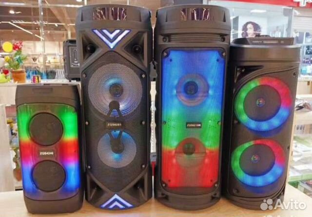 Портативные колонки с микрофоном