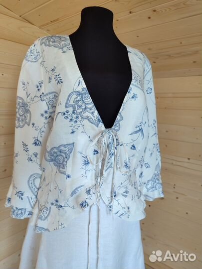 Жакет болеро лён хлопок