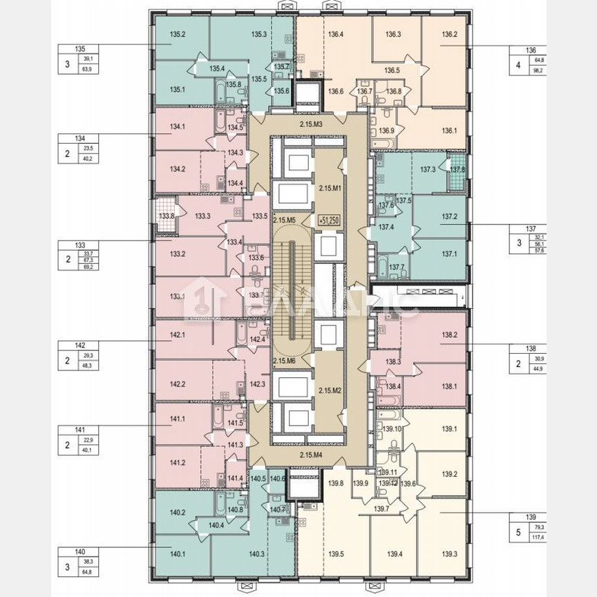 2-к. квартира, 40,2 м², 15/33 эт.