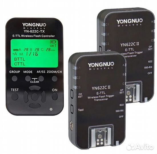 Комплект синхрон. Yongnuo YN622CII + 2шт YN622C-TX