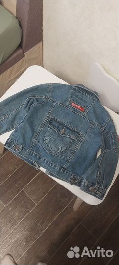 Джинсовая куртка для девочки 104 110
