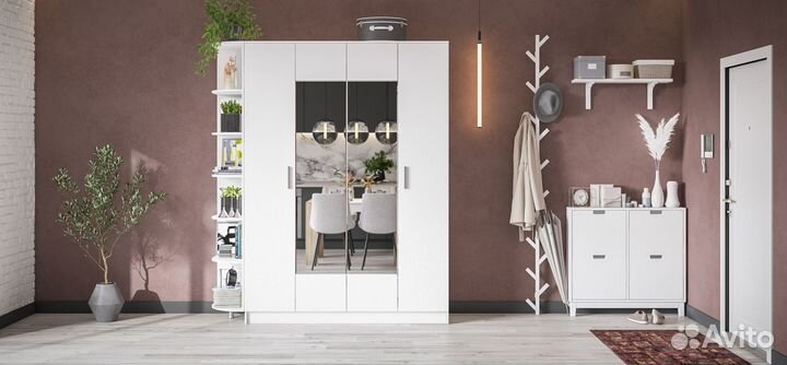 Шкаф Рим-160 NEW Белый снег