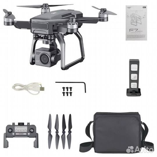 Квадрокоптер Sjrc F7 Дальность 3-4 км 5G GPS