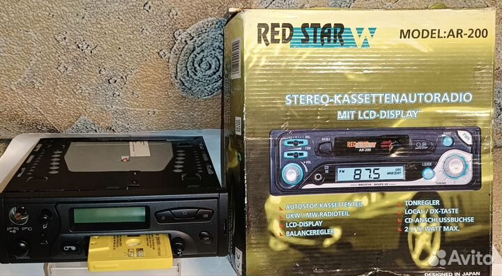 Кассетная автомагнитола-ретро модель из 1996-1999г