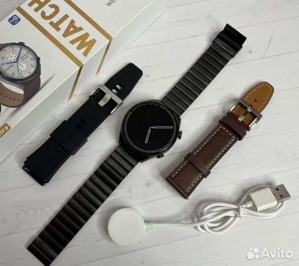 Smart Watch classic 46mm +3 ремешка