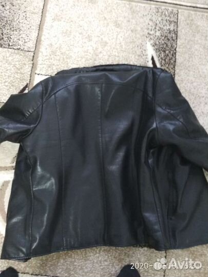 Кожаная куртка мужская новая,фабричная на меху