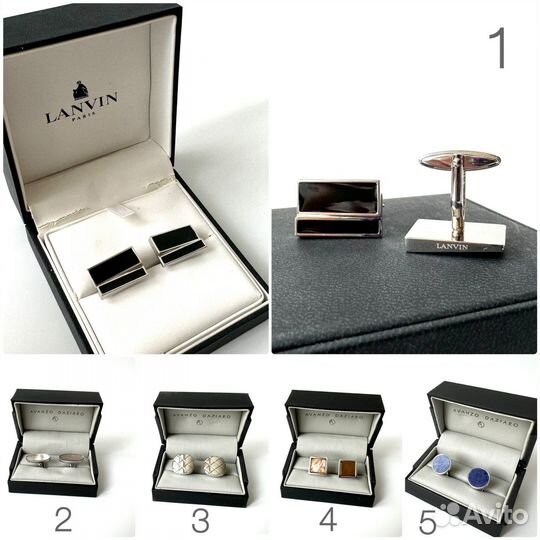 Новые мужские запонки Lanvin и Avanzo Daziaro