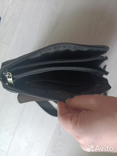 Сумка барсетка кожаная