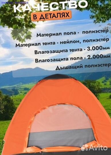 Палатка Двухместная Туристическая Новая (Арт.71471