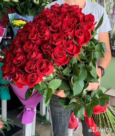 Букеты Красных Роз. Доставка Цветов