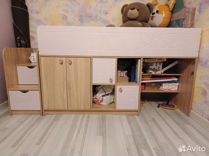 Кровать чердак для девочки