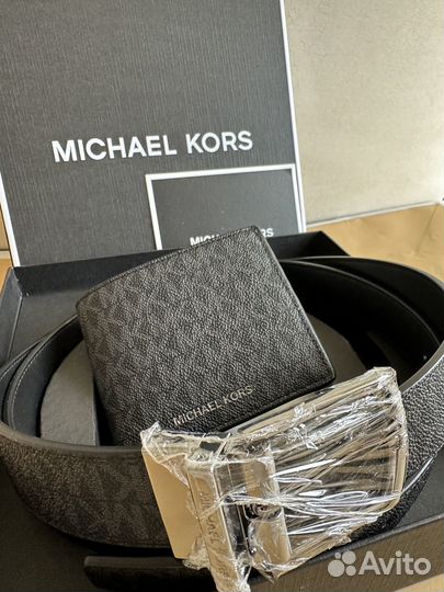 Подарочный набор (бумажник + ремень) Michael Kors