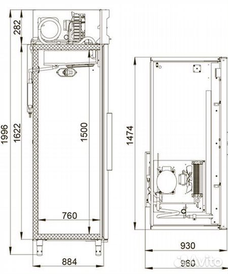 Морозильный шкаф Polair CB114-S t -18 C JI03177