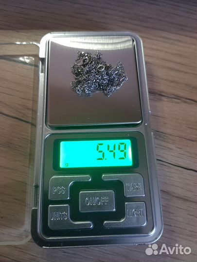 Цепочка серебро 70см (порвана)