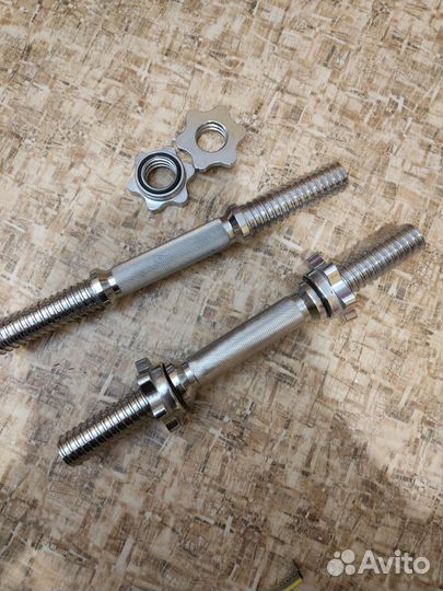 Гриф гантельный 35см