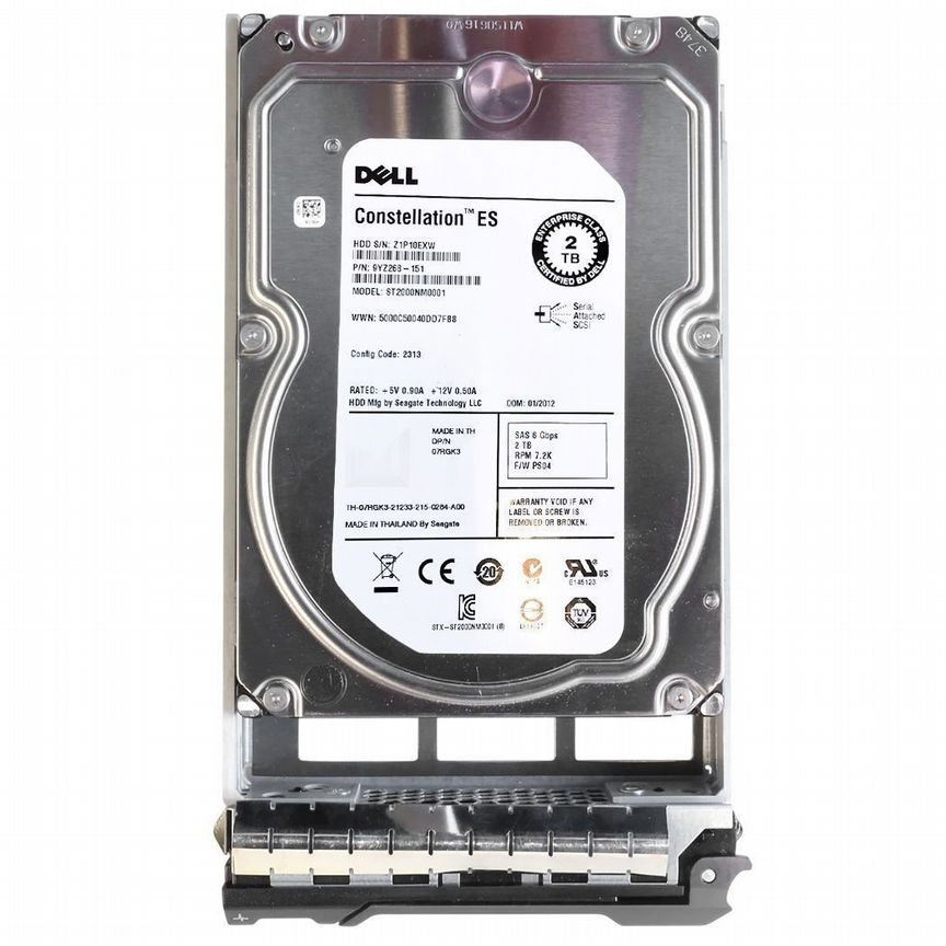 [07RGK3] Жесткий Диск Dell 7rgk3 2tb 7200 Sas 3,5" Hdd 07rgk3