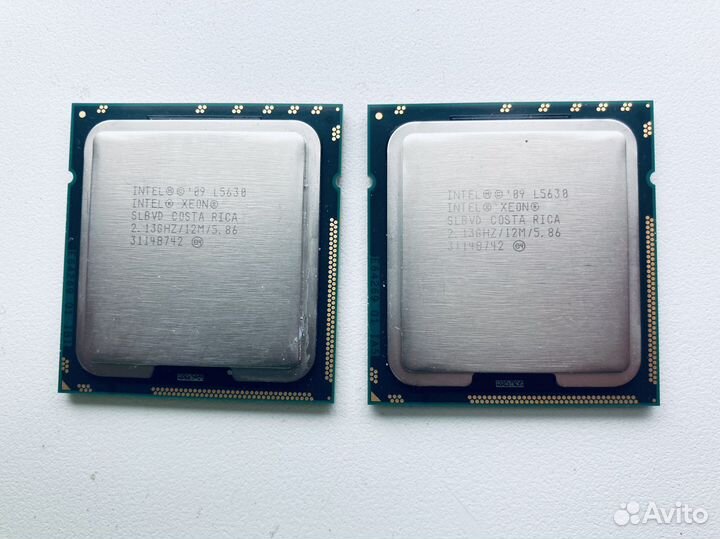 Процессор xeon l5630, 2 шт